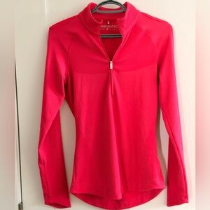 Nike Women’s Bright Pink Quarter-Zip Performance Pullover